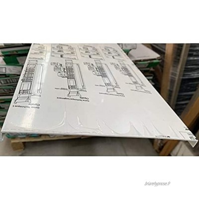 Couvercle pour goulotte GTL 13M largeur 244mm Hauteur 2600mm blanc Opale IK09 SCHNEIDER 13526
