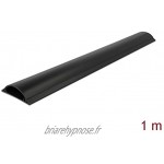 Delock Goulotte de câble autocollante Noir 70 x 20 mm Longueur 1 m