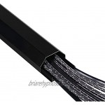 Hama Chemin de câbles en aluminiun rectangulaire 110 x 5 x 2,6 cm Noir
