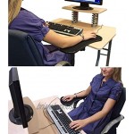 Accoudoir Tapis de Souris PC Poignet Support Ergonomique Conçu Premium Réglable Computer Wrist Rest pour Table et Chaise Noir