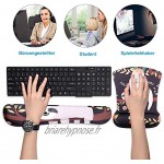 AOKSUNOVA Tapis de souris ergonomique avec repose-poignet pour souris et clavier