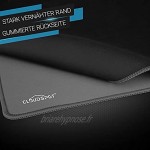 CloudSpot I Gaming Tapis de Souris XXL 900 x 400 mm – Antidérapant – Bords sans Franges – Sous-main de Bureau – Surface premium pour Améliorer la Vitesse Gris