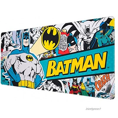Erik® Tapis de Souris XXL DC Comics Batman Tapis de Souris Gamer Mouse pad 80 x 35 cm