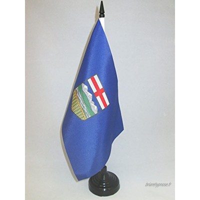 AZ FLAG Drapeau de Table Alberta 21x14cm Petit Drapeaux DE Bureau Canadien Canada 14 x 21 cm