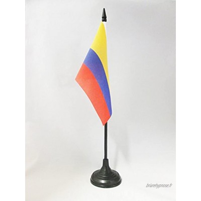 AZ FLAG Drapeau de Table Colombie 15x10cm Petit Drapeaux DE Bureau colombien 10 x 15 cm