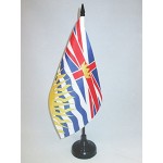 AZ FLAG Drapeau de Table Colombie-Britannique 21x14cm Petit Drapeaux DE Bureau Canadien Canada 14 x 21 cm
