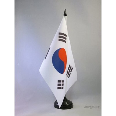AZ FLAG Drapeau de Table Corée du Sud 21x14cm Petit Drapeaux DE Bureau coréen 14 x 21 cm