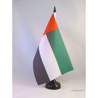 AZ FLAG Drapeau de Table Emirats Arabes Unis 21x14cm Petit Drapeaux DE Bureau émirati 14 x 21 cm