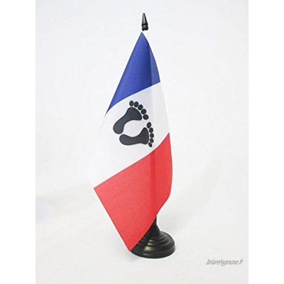 AZ FLAG Drapeau de Table Français d'Algérie 21x14cm Petit Drapeaux DE Bureau des Pieds Noirs 14 x 21 cm