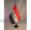 AZ FLAG Drapeau de Table Irak 21x14cm Petit Drapeaux DE Bureau irakien 14 x 21 cm