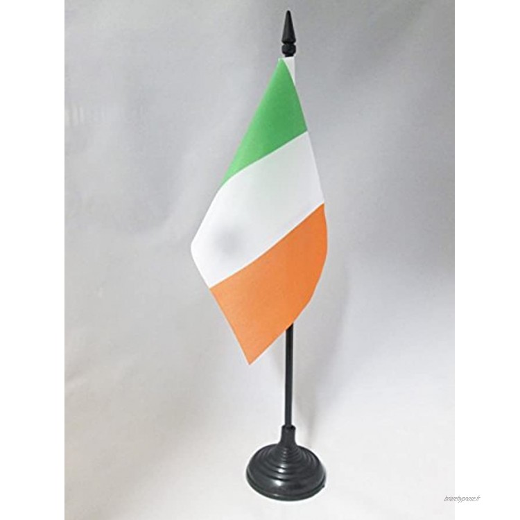 AZ FLAG Drapeau de Table Irlande 15x10cm Petit Drapeaux DE Bureau Irlandais 10 x 15 cm