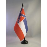 AZ FLAG Drapeau de Table Mississippi 21x14cm Petit Drapeaux DE Bureau Etat américain USA Etats-Unis 14 x 21 cm