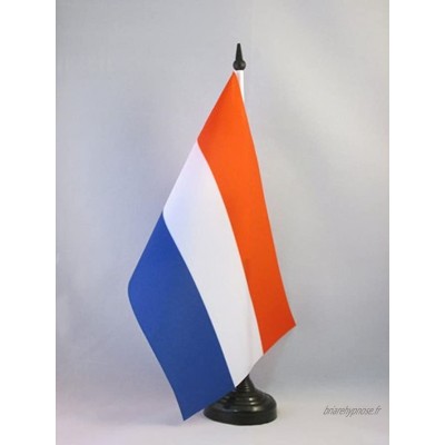 AZ FLAG Drapeau de Table Pays-Bas 21x14cm Petit Drapeaux DE Bureau hollandais 14 x 21 cm