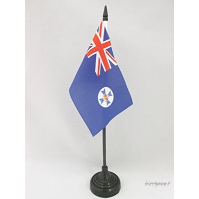 AZ FLAG Drapeau de Table Queensland 15x10cm Petit Drapeaux DE Bureau Australien Australie 10 x 15 cm