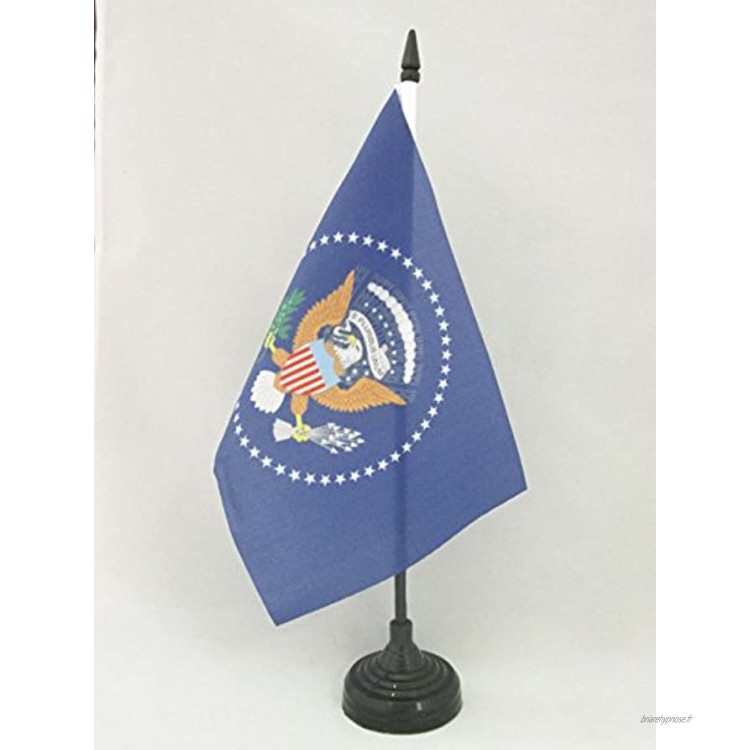 AZ FLAG Drapeau de Table USA Président 21x14cm Petit Drapeaux DE Bureau américain Etats-Unis 14 x 21 cm