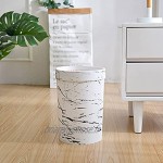 Corbeilles à papier Nordic style rond imitation marbre motif de marbre domestique corbeille peut créer un salon créatif chambre sanitaire poubelle poubelle
