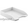 Corbeille courrier anti-choc A4 empilable 345x255x67mm Blanc