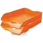 HAN Corbeille à courrier HAN Loop DIN A4 C4 empilable superposable stable Trend Colour Orange
