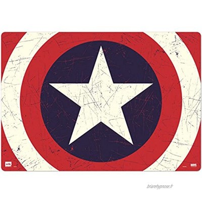 empireposter Captain America – Shield – Sous-main env. 35 x 50 cm lavable – Sous-main sous licence