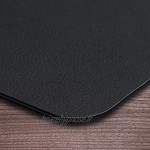 Foruisin Sous-main en cuir avec couverture Noir 86,4 x 40,6 cm