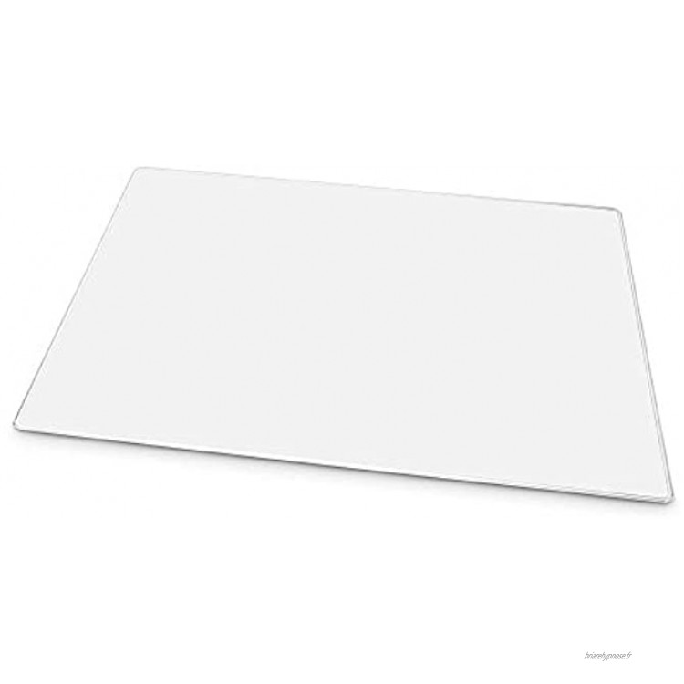Maul Sous-main en acrylique incassable ultra plat Épaisseur 3 mm 60 x 40 cm Transparent