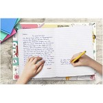 Sous-main en papier pour enfants Sous-main de coloriage et d'écriture pour filles et garçons Taille XL 48,5 cm x 33,5 cm 25 feuilles dos à école