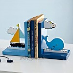 Serre-livres Bookend Bureau Stockage Rétractable Wooden Book's Book's Book Ornements Creative Creative Mignon Top Top Door Livenend Support Presse-livres Color : Blue Taille : 5.1*3.9*6.2in