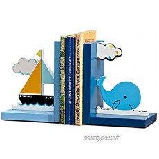 Serre-livres Bookend Bureau Stockage Rétractable Wooden Book's Book's Book Ornements Creative Creative Mignon Top Top Door Livenend Support Presse-livres  Color : Blue  Taille : 5.1*3.9*6.2in