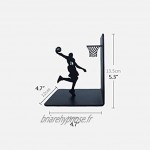 Serre-Livres Creative Basketball en métal Bookends Porte-Livre Simple Support Jouer au Basket Livre se termine étudiants garçon de Cadeau d'anniversaire Presse-Livres Unique