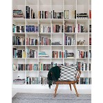 Wewink Plus Lot de 8 serre-livres décoratifs blancs pour étagères support d'étagère de livres support décoratif pour la maison support de livres en métal maison bibliothèque