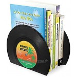 yidenguk Serre-livres de forme d'enregistrement 2pcs livre de disques en vinyle vintage serre-livre CD cadeau en plastique créatif Mini étagère pour étagères bureau maison école