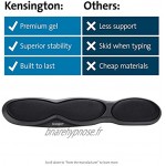 Kensington Repose-Poignets pour Clavier Gel Ergonomique Compatible avec Claviers Complets Gaming pour un Grand Confort Noir 62385
