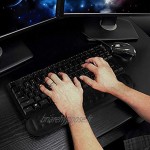 LinkIdea TKL Repose-poignet pour clavier Tenkeyless Gaming Mécanique Repose-poignet en mousse à mémoire de forme pour bureau ordinateur ordinateur portable Noir 36 x 5,3 x 1,5 cm