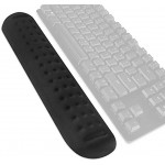 LinkIdea TKL Repose-poignet pour clavier Tenkeyless Gaming Mécanique Repose-poignet en mousse à mémoire de forme pour bureau ordinateur ordinateur portable Noir 36 x 5,3 x 1,5 cm