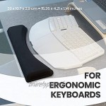 Perixx PERIPRO-511 Repose-poignets pour claviers ergonomiques compacts support confortable pour ordinateur portable pour le travail et le jeux noir