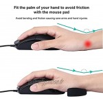 Repose-poignet de souris tapis de repose-poignet pour clavier support de tapis de souris antidérapant protège-poignet ergonomique pour ordinateur de bureau