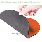 Tapis de souris de bureau avec support de poignet en gel – Tapis de souris de bureau avec repose-poignet orange taille unique
