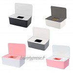 Essuyez la boîte de rangement de la boîte à poussière Tissu de stockage Titulaire Titulaire avec Papier de tissu mouillé à sec sur la maison de bureau de bureau rose blanc boîte de rangement