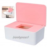 Essuyez la boîte de rangement de la boîte à poussière Tissu de stockage Titulaire Titulaire avec Papier de tissu mouillé à sec sur la maison de bureau de bureau rose blanc boîte de rangement