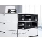 HAN 1450-13 Module de rangement 5 tiroirs fermés pour C4 275 x 320 x 330 mm Noir Import Allemagne