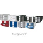 HAN IMPULS Boîte de rangement 4 tiroirs fermés Blanc Format A4 C4