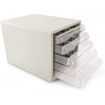 Module de rangement 5-étages Salle de conférence Tireuse en plastique Manager de triage rack Cabinet de bureau A4 File Cabinet de bureau Boîte de rangement de fichiers de fichiers de fichier de stocka