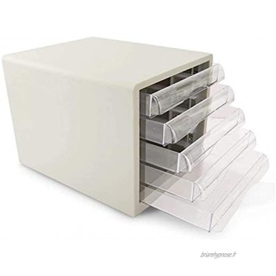 Module de rangement 5-étages Salle de conférence Tireuse en plastique Manager de triage rack Cabinet de bureau A4 File Cabinet de bureau Boîte de rangement de fichiers de fichiers de fichier de stocka