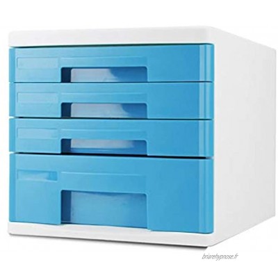 Module de rangement Armoires de classement Commode de Stockage de données Classeur Boîte de Rangement en Plastique Bleu Caisson de Rangement Color : Blue 4