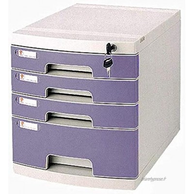 Module de rangement Cabinet d'armoire de fichiers de Bureau Cabinet Armoire en métal avec Verrouillage Boîte de Rangement Informations Cabinet Tiroir en métal Gestionnaire de fichiers Size : Gray