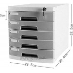 Module de rangement Classeurs PC de bureau A4 en plastique de données armoire à tiroirs de bureau Classeur Armoire de rangement Boîte de rangement design: 7 couches 5 tiroirs Color : C