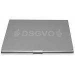 Étui pour cartes de visite en aluminium avec gravure laser DSGVO rangement de cartes de visite porte-cartes de visite étui pour cartes pochette pour cartes de visite
