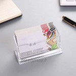 Portable clair porte-cartes de visite présentoir bureau bureau comptoir porte-cartes de visite étagère de bureau boîte