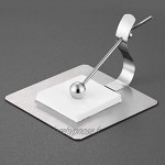 Porte-cartes de visite forme délicate et unique Porte-clip de message de taille compacte Matériau en acier inoxydable pour toilettes pour carte de visite