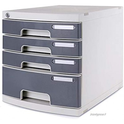 Armoire de bureau Type de tiroir d'armoire de données de type bureau avec serrure 3-6 couche boîte de rangement en plastique for bureau Boîte de rangement for bureau Petite armoire de données avec ser